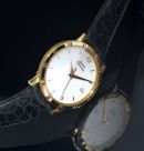 C.1990s Piaget 33mm GOA 15923 Dancer white enamel dial automatic date in 18KYG
